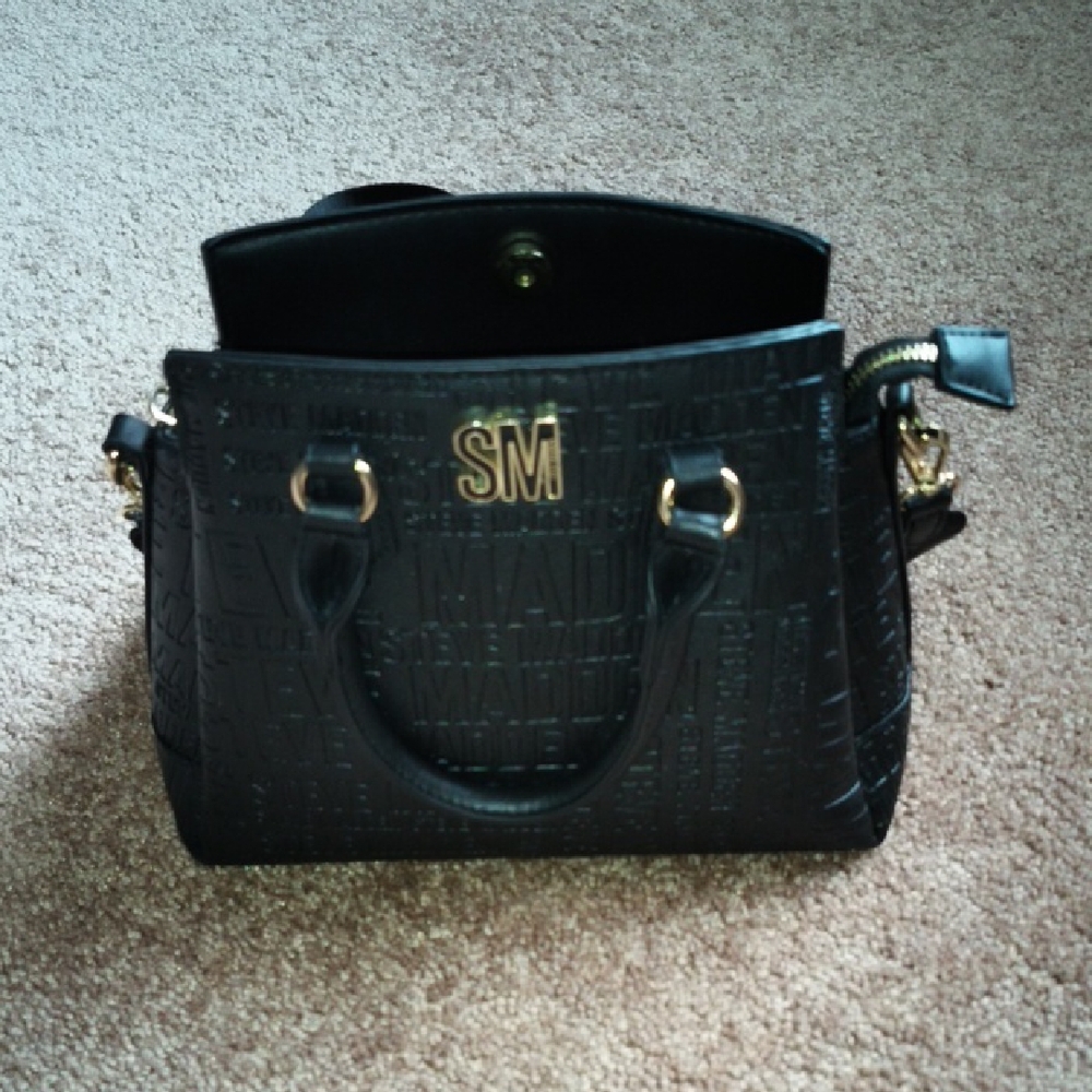 Black Embossed Handbag